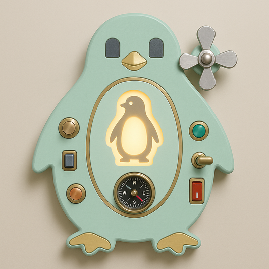 Penguin Switch Busy Board – Lights, Clicks & Curiosity!