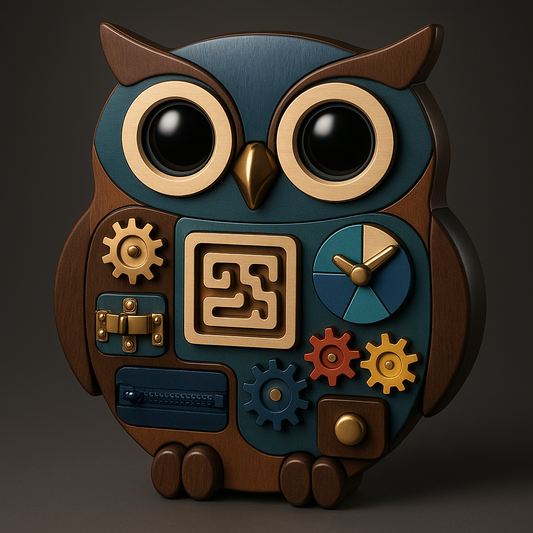 🦉 Owl Busy Board – Wisdom Meets Wonder
