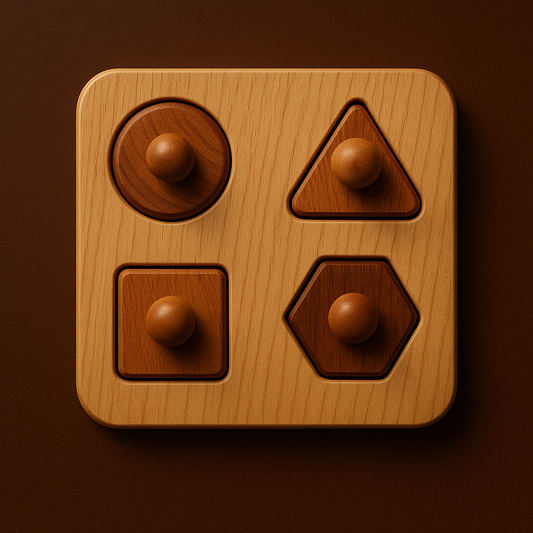 Knobbed Shape Sorter – Curiosity in Every Grip