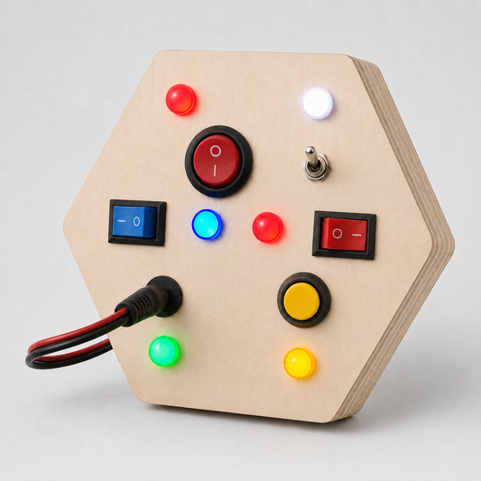 RedMonkys Honeycomb wooden busy board