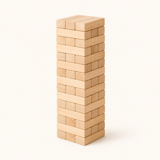 RedMonkys Tumble Stack wooden blocks and tray