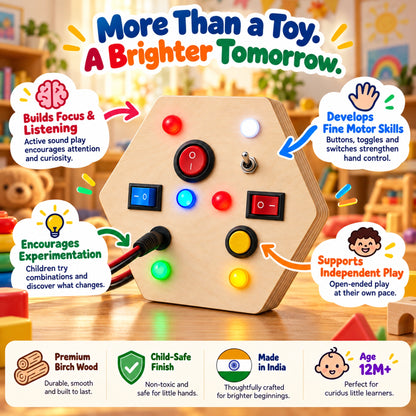 Honeycomb Explorer supporting curiosity, fine motor skills, experimentation and independent hands-on play