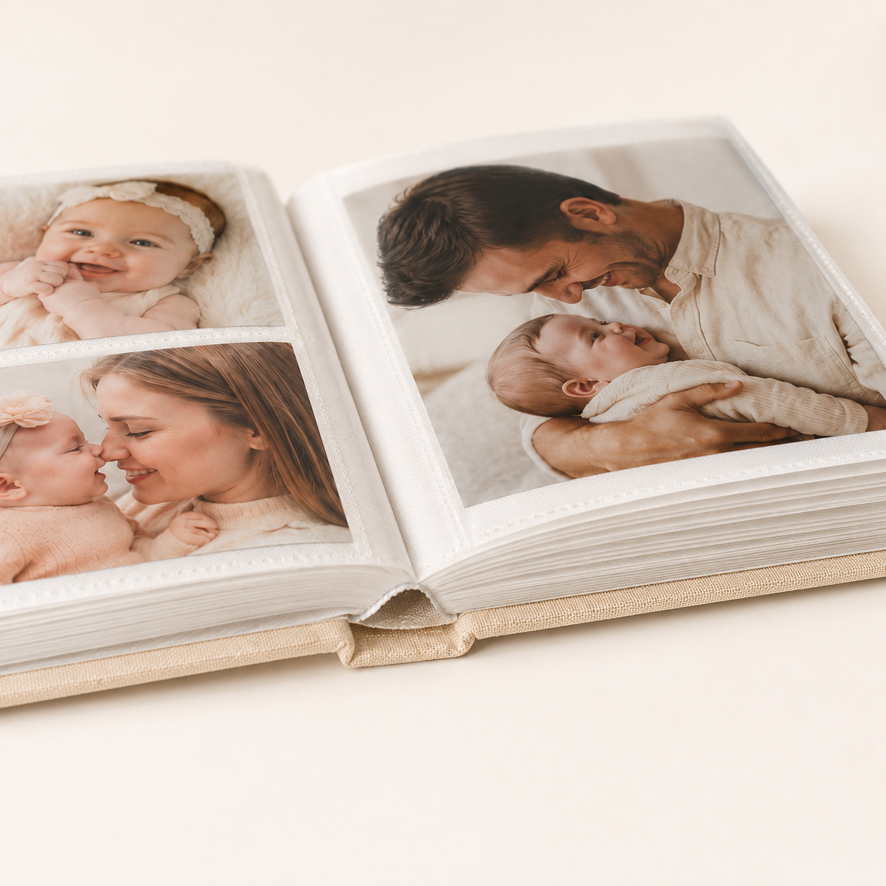 Open RedMonkys Little Moments Baby Photo Album with 4x6 photo sleeves