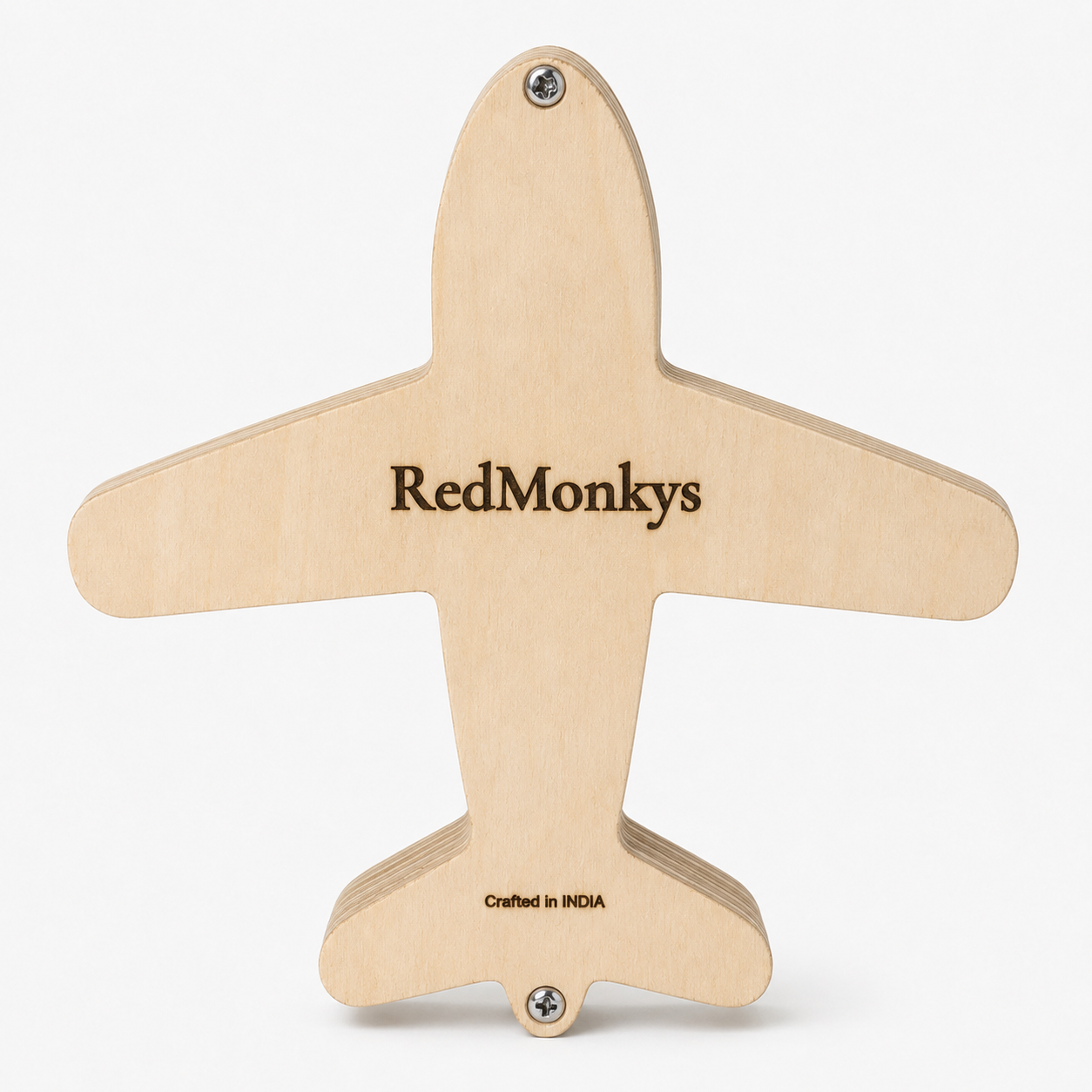 Back view of RedMonkys Sky Explorer Busy Board with engraved RedMonkys branding